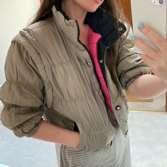 Pacific Trail • Silver 90s Kids Puffer with Removable Sleeves - Picture 1 of 12